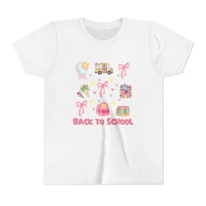 Back to School Youth Tee, Kids Short Sleeve Shirt, Fun School Apparel, Gift for Students, Cute Back to School Outfit
