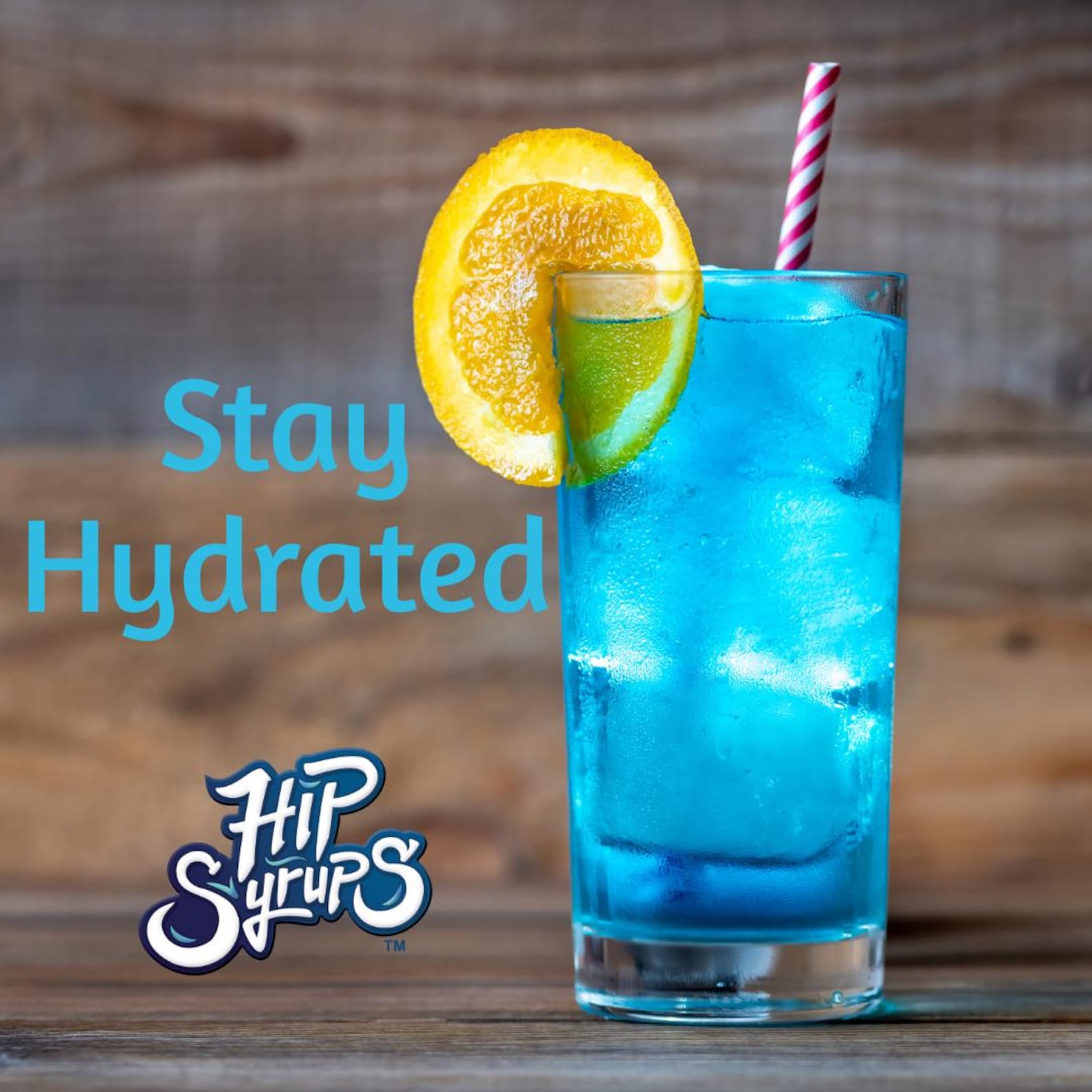 Hip Syrups Blue Raz Syrup | Pure Cane Sugar | Natural Flavor for Coffee ...