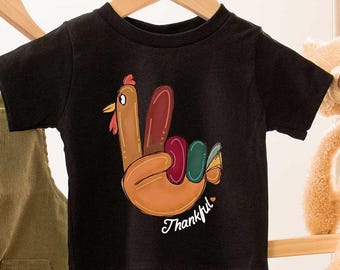 Thanksgiving Shirt, Toddler Thanksgiving, Thankful for Girls and Boys