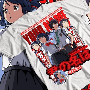 Unisex Your Name anime Shirt, Kimi no Na wa Shirt, Taki & Mitsuha, Taki Tachibana shirt, Your Name shirt, anime merch, Your Name gift