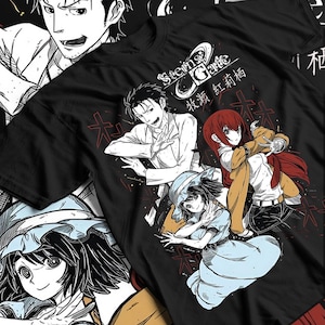 Steins Gate T-Shirt Kurisu Makise Girl Kawaii Waifu Anime Shirt Tee All Size