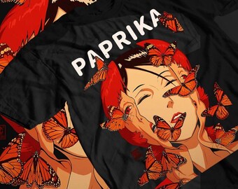 ユニセックスパプリカアニメTシャツ、今敏、千葉敦子シャツ