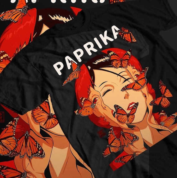 ユニセックスパプリカアニメTシャツ、今敏、千葉敦子シャツ