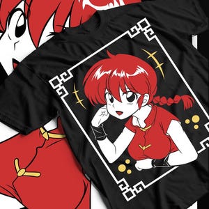 Unisex Ranma Saotome Anime T-Shirt, Genma Panda Manga Shirt