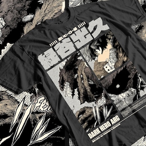 Camiseta especial vintage de anime unisex, deku - Camiseta gráfica retro para hombres y mujeres, regalo para fanáticos del anime, camiseta de cosplay, top de dibujos animados japoneses,