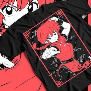 Unisex Ranma Saotome Anime T-Shirt, Genma Panda Manga Shirt