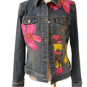 REworked/Recycled Denim Boho Jacket | Sz M