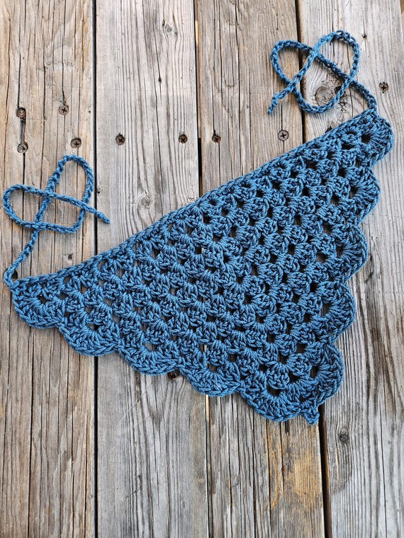 Crochet bandana handmade Bubbly Crochet Bandana - Large Kerchief - Boho, Hippie  main image 4