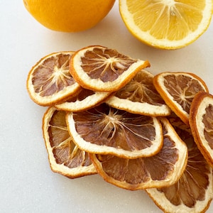 Dehydrated Meyer Lemon Slices for Cocktails, Tea, Simmer Pots (No Sugar)