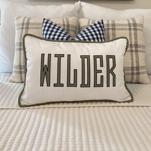 Personalized Applique Monogram Pillow, Nursery Decor with Insert