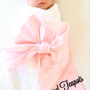 SWADDLE SASH Monogrammed with Blanket, Monogrammed Swaddle Sash, Sash with Blanket, Swaddle with Sash, Maternity Pictures