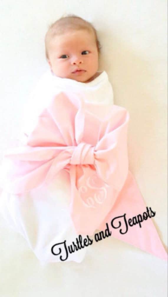 SWADDLE SASH Monogrammed With Blanket Monogrammed Swaddle Sash Sash With Blanket Swaddle With Sash Maternity Pictures Etsy