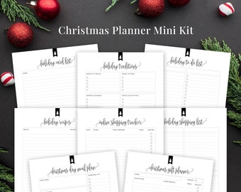 Christmas Planner Printable Mini Kit, Holiday Planner Printables, Holiday Traditions, Christmas Organizer, Christmas Printable Kit (Kelly)