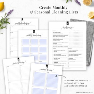 Cleaning Binder Kit Printable Editable Cleaning Checklist - Etsy