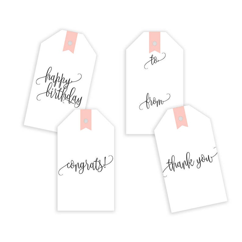 Modern Gift Tags Printable Gift Tag Labels Gift Wrapping Etsy