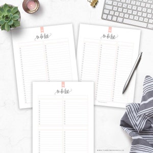 To Do List, To Do printable, Printable List, Checklist Printable, Instant Download PDF (Taylor)