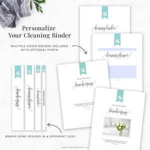 Cleaning Binder Kit Printable, Editable Cleaning Checklist Printable ...