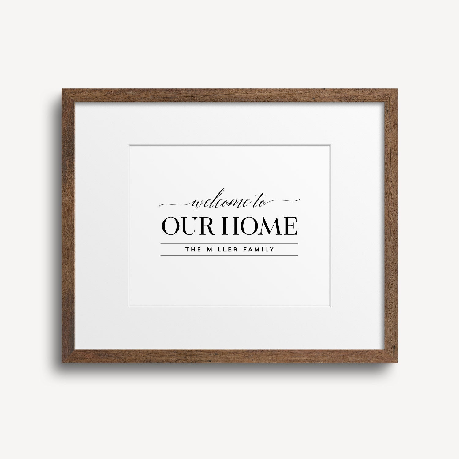 Welcome to Our Home Custom PRINTABLE Art Home Entry Decor - Etsy