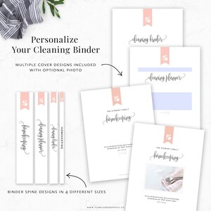 Cleaning Binder Kit Printable, Editable Cleaning Checklist Printable ...