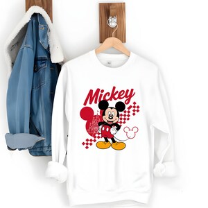 Mickey Png, Disney Mickey Png, Retro Mickey Mouse Png, Mouse Png, Kids Shirt Png Design, Checkered Png, Birthday Shirt Png, Funny Mickey Png
