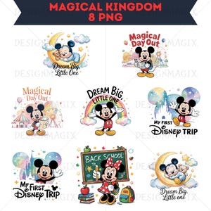 Disneyland Family Trip PNG Bundle: Magical Kingdom SVG (Digital Download)