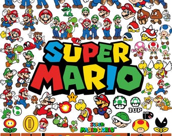Super Mario SVG Bundle: Cricut & Sublimation Cut Files (1000+)