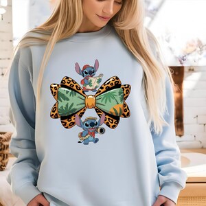 Lilo and Stitch Bow Clipart Bundle | Disney Couple SVG PNG Files | Disney Stitch Coquette Png, Magical Kingdom Sublimation for Cricut Crafts