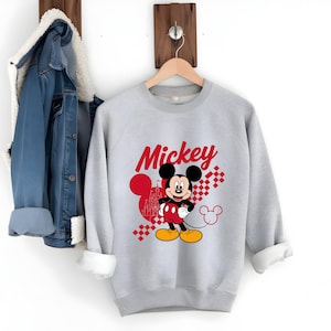 Mickey Png, Disney Mickey Png, Retro Mickey Mouse Png, Mouse Png, Kids Shirt Png Design, Checkered Png, Birthday Shirt Png, Funny Mickey Png