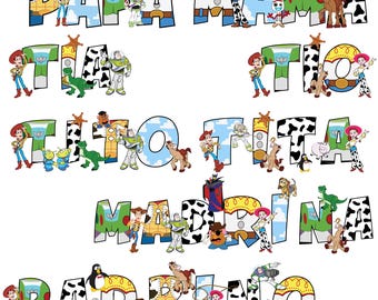 Toy Story Family Matching PNG Bundle (Digital Download)