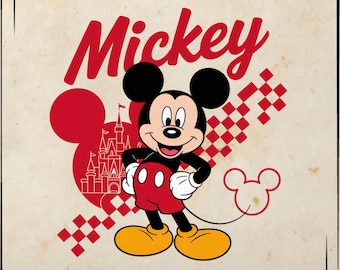 Retro Micky Maus PNG: Disney Micky, Kinder Shirt, Geburtstagsparty