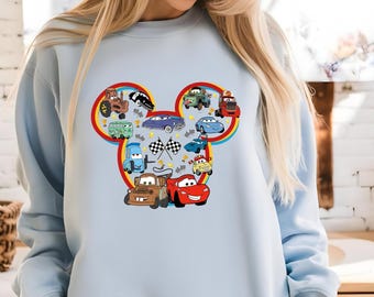 Cars PNG Bundle: Lightning McQueen, Tow Mater, Mickey Head (Digital Download)
