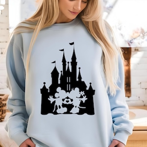 Disney Couple Castle Svg | Mickey Minnie Couple Svg Clipart | Disney Castle Svg Png Bundle | Mickey SVG PNG, Disneyland Characters Svg