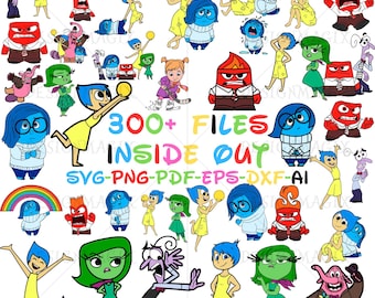 Inside Out Clipart | Disney Emotions SVG, PNG, PDF (Digital Download)