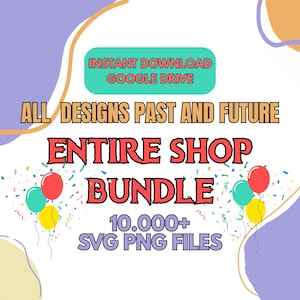 All Disney Digital Bundle, 10000+ PNG SVG Clipart, Full Shop Collection, Mickey Princess Moana Toy Story Files, Instant Download Pack
