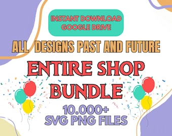 All Disney Digital Bundle, 10000+ PNG SVG Clipart, Full Shop Collection, Mickey Princess Moana Toy Story Files, Instant Download Pack