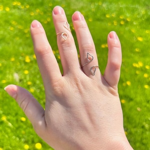 Abigail Vine Ring | Adjustable Wrap-Around Leaf Ring | Gold and Silver Leaf Vine Ring