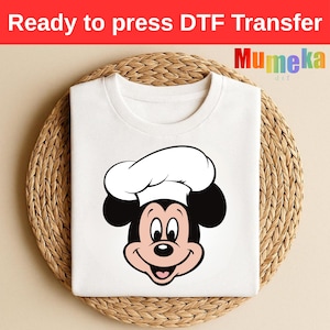 Mickey Chef DTF, Disney DTF Transfer, Minnie Mickey Dtf, Disney Image Transfer, Disney Dtf Transfers, Disney Gang Sheet
