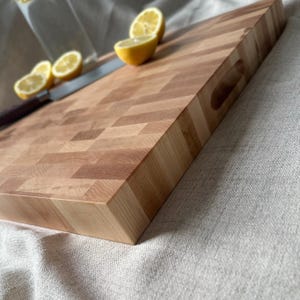 End Grain Maple Cutting Board, Solid Wood Cutting Board, Engraved Cutting Board, Personalized Charcuterie Board, Wedding Gift, Butcher Block