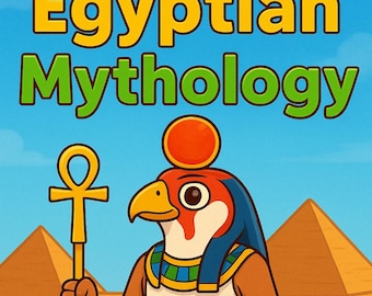 A-Z Egyptian Mythology Coloring Book for Kids | Printable Ancient Egypt ABC | Educational Cartoon Style