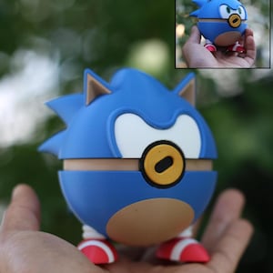 Dessin de fan fait main Pokeball (Sonic x Pokemon) Sonic sur le thème