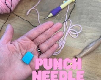 High Visibility Punch Needle Threader: Long Reach, Easy Grip
