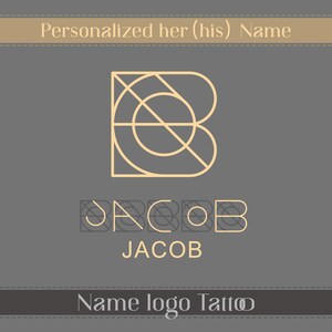 Custom Name Logo for Tattoo, Name Logo, Personalized Logo Tattoo ...