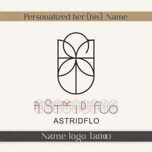 Custom Name Logo for Tattoo, Name Logo, Personalized Logo Tattoo ...