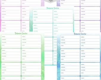 Printable Monthly Habit Tracker for Classic Happy Planner - Etsy