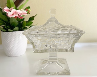 Fostoria American Glass Wedding Bowl Candy Dish