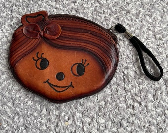 Vintage Hand Tooled  Child’s Coin Purse