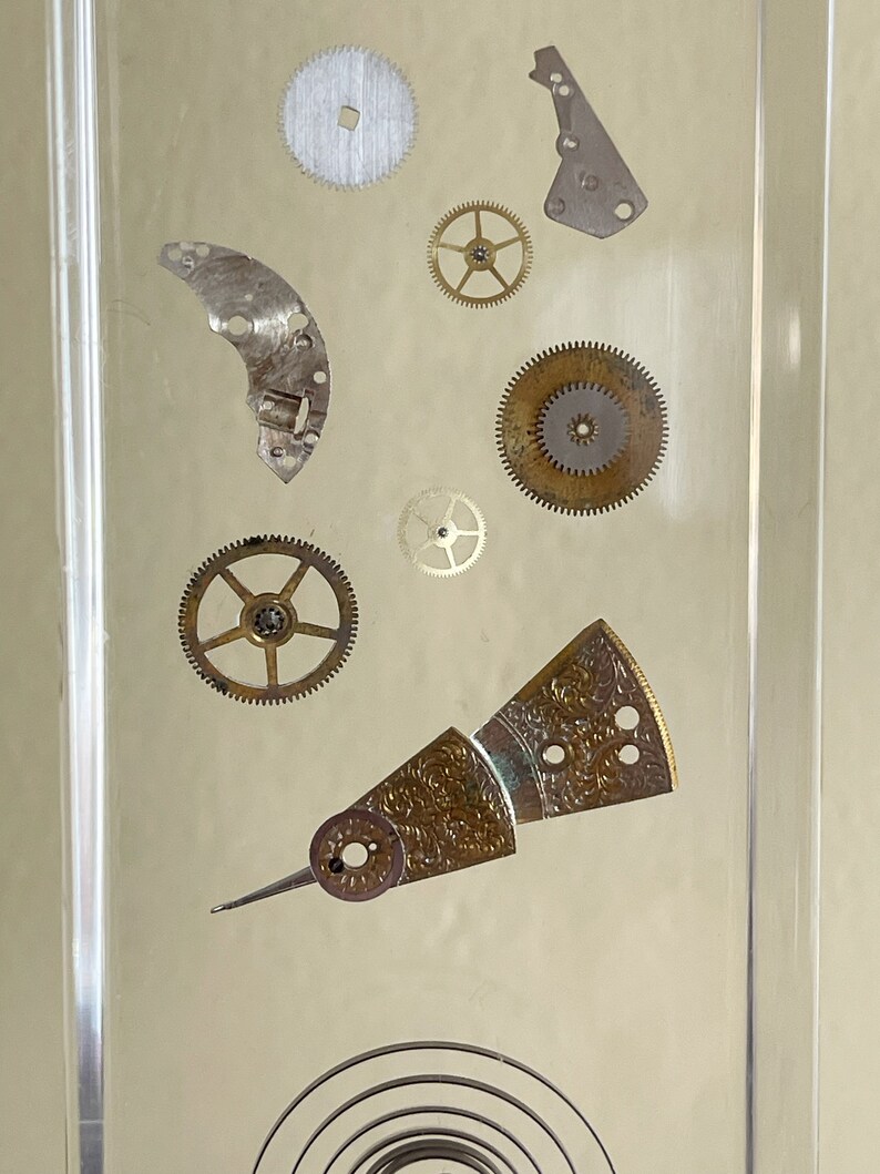 Modernist Lucite Exploding Watch Sculpture - Etsy