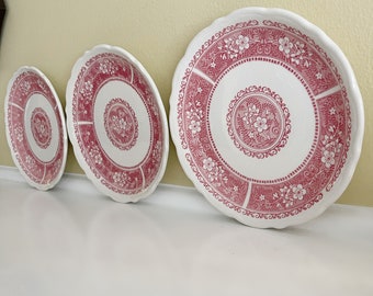 3 Vintage Syracuse Strawberry Hill Restaurant Ware Salad/Desert Plates