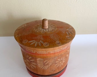 Hand Carved Mexican Trinket Box