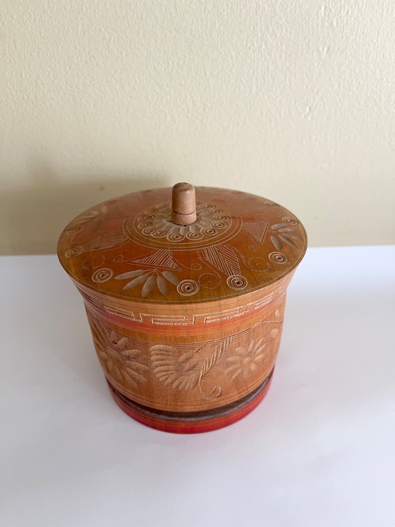 Hand Carved Mexican Trinket Box